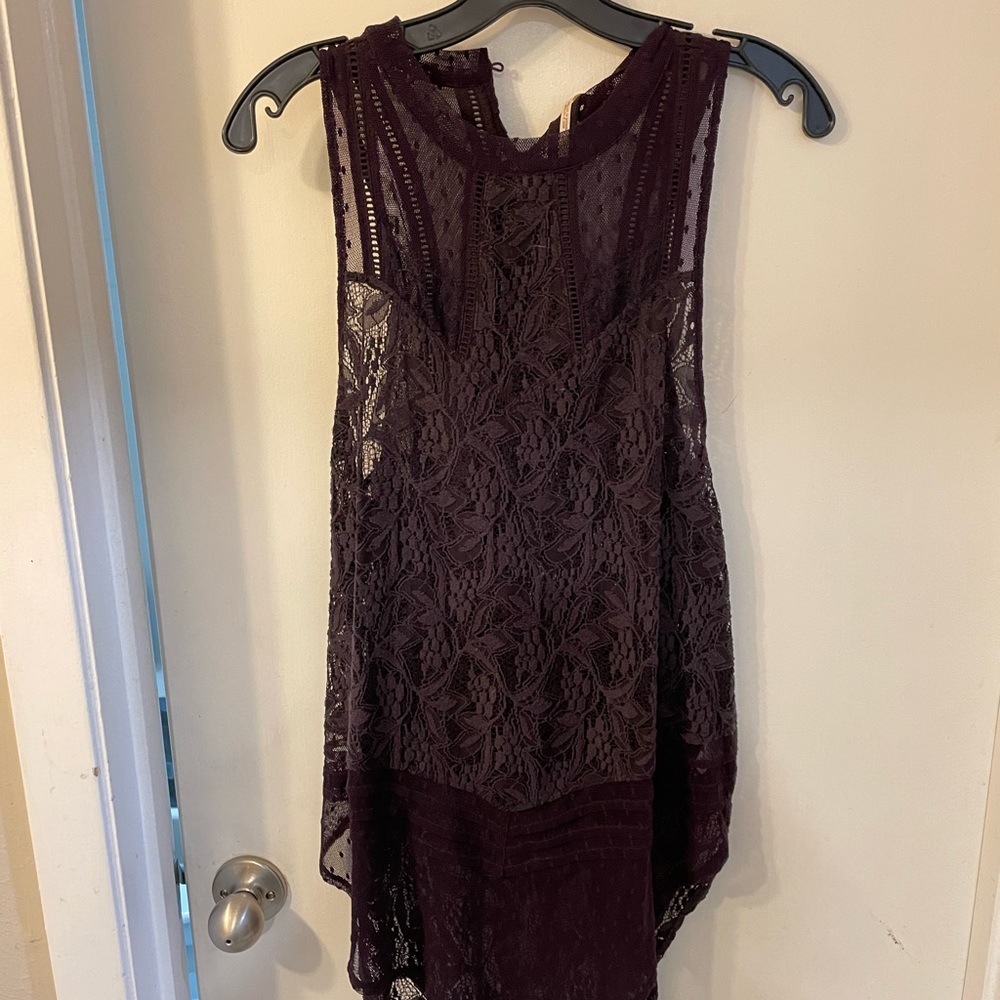 Purple lace tunic from Free People